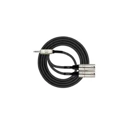 KIRLIN - Cable Y Miniplug-2Xlr Macho 1.5M Y-370Pr-1.5