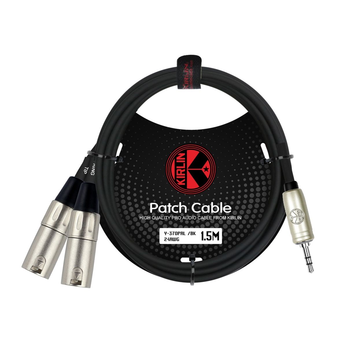 KIRLIN - Cable Y Miniplug-2Xlr Macho 1.5M Y-370Pr-1.5