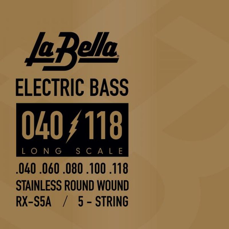 LA BELLA - Set de cuerdas para bajo Labella Rx-s5a 40-118