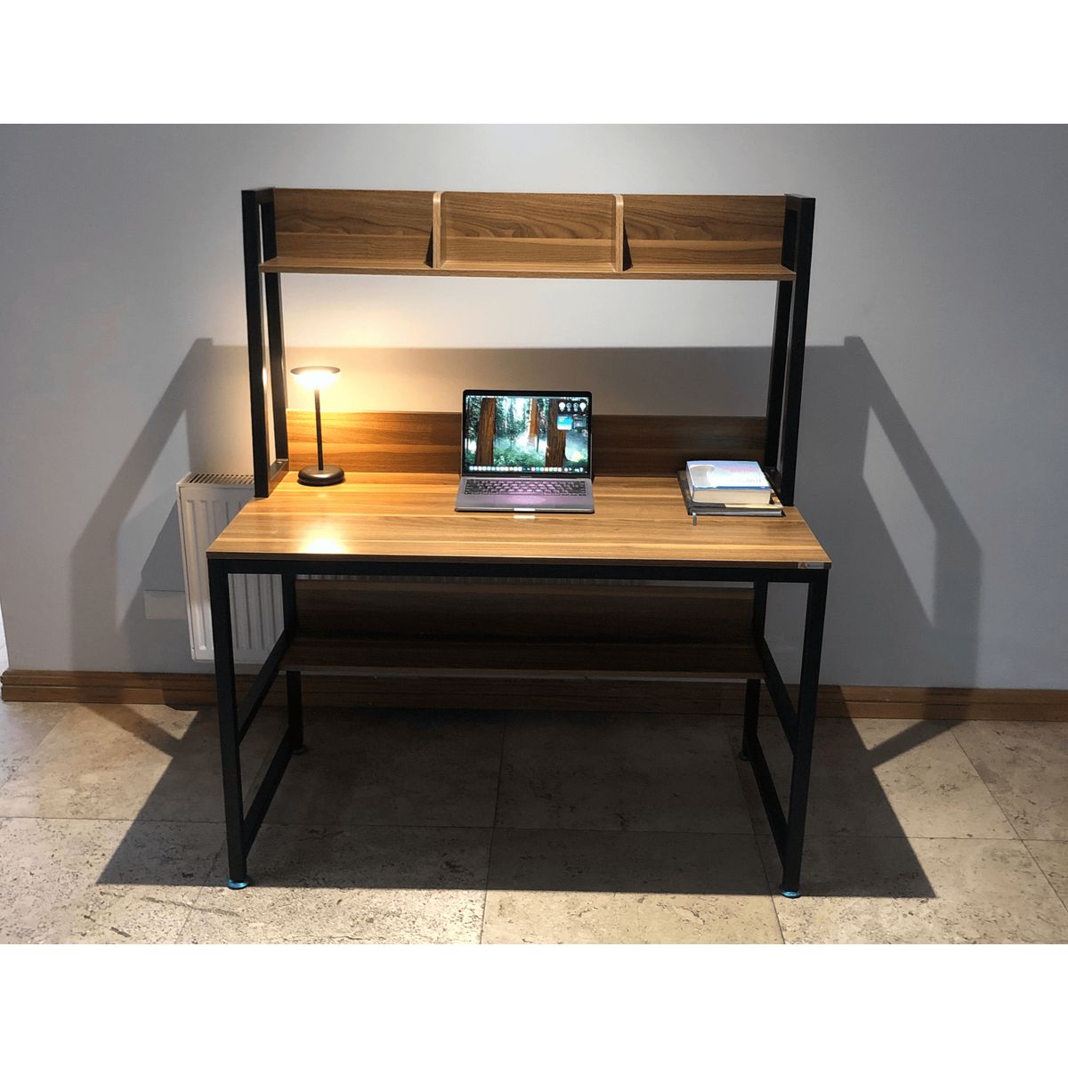 AGUILA - Escritorio con repisa para hogar y oficina WEB-S1969