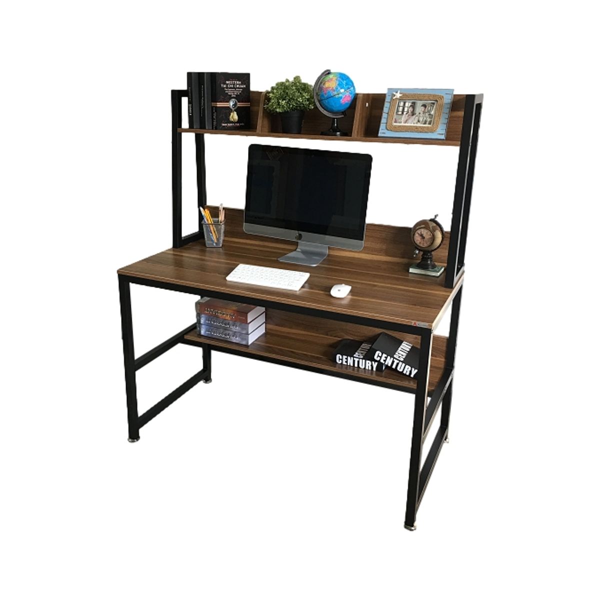 AGUILA - Escritorio con repisa para hogar y oficina WEB-S1969