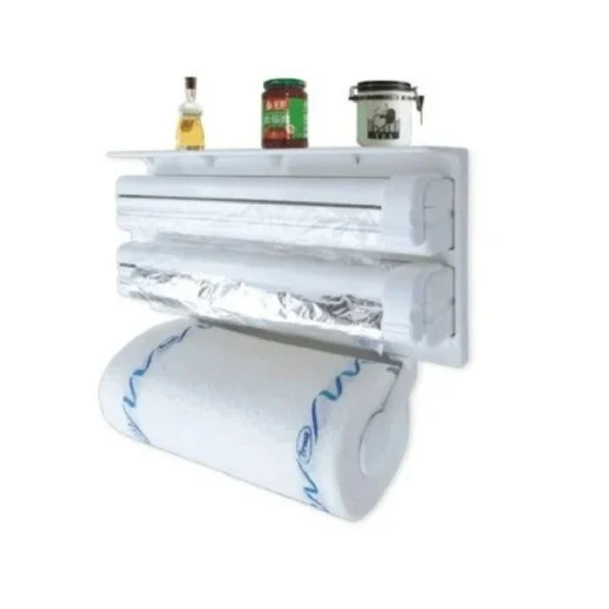 OFERTABKN - Porta Rollo Toalla Nova Triple Dispensador Cocina Alusa Film