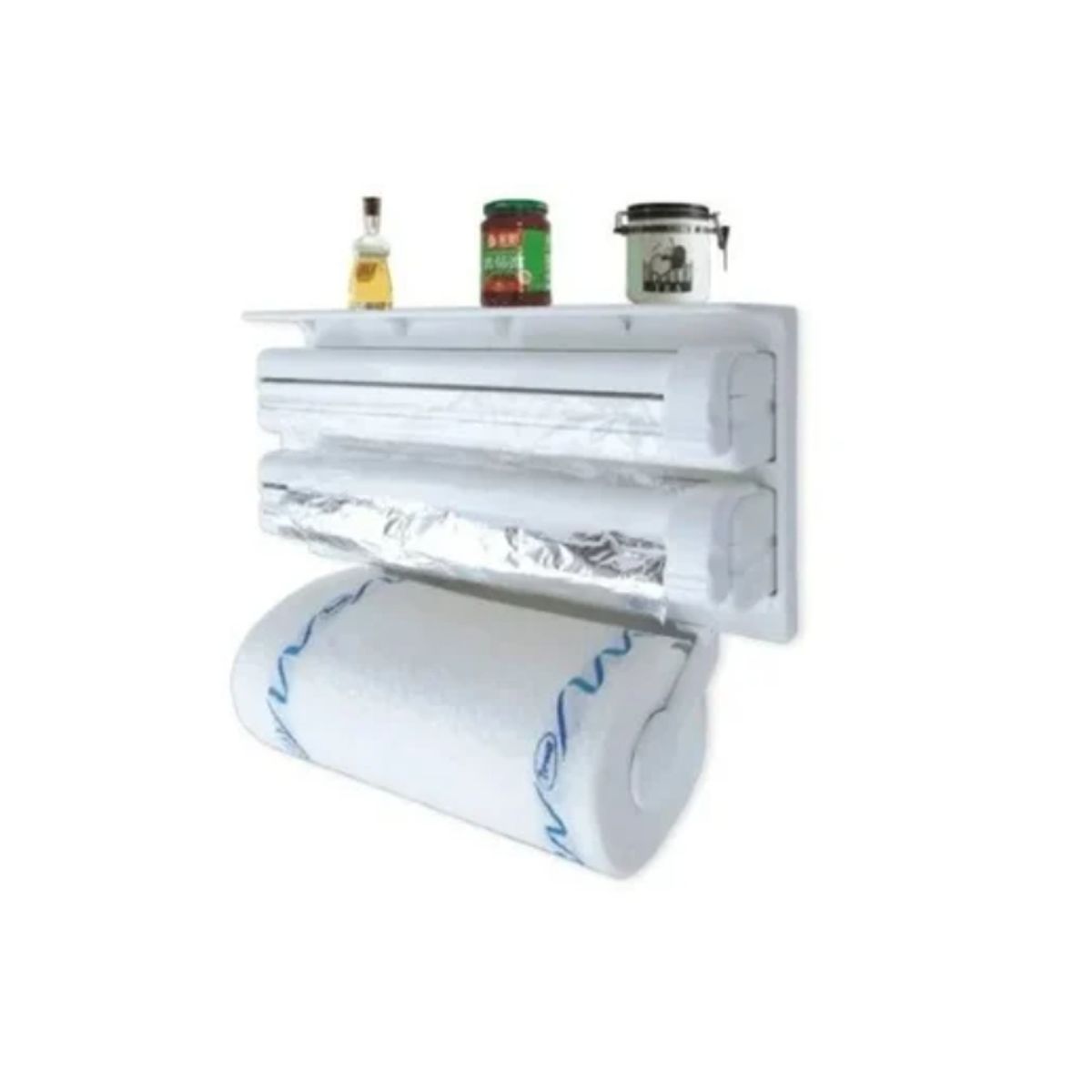 OFERTABKN - Porta Rollo Toalla Nova Triple Dispensador Cocina Alusa Film