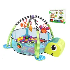 GENERICO - Gimnasio Piscina Pelotas 3 en 1 para bebes Tortuga