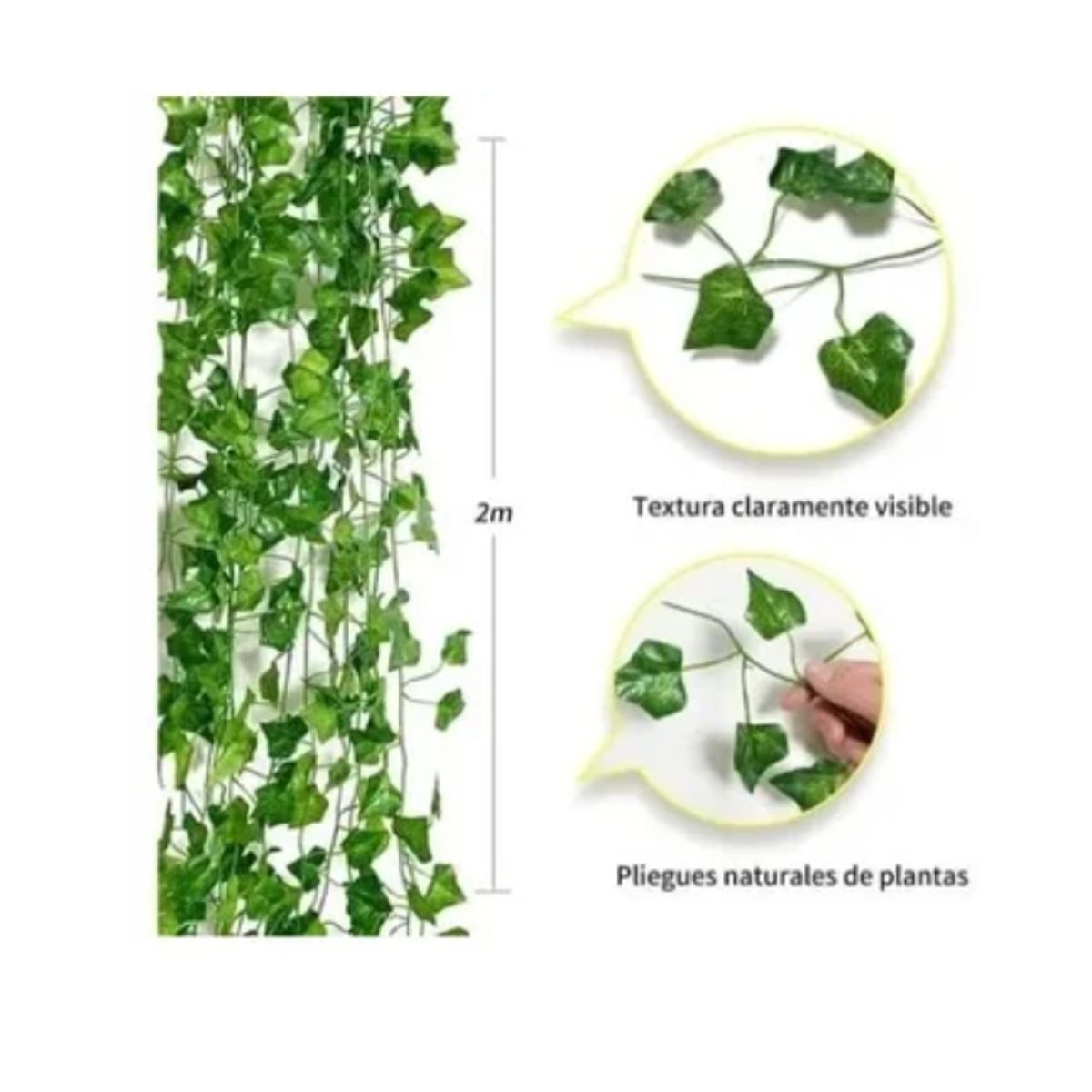 OFERTABKN - Planta Artificial Enrredadera 12 Tiras 210cm Decoración