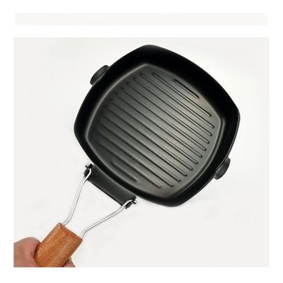 Imagen 2 del producto Sarten Antiadherente Cuadrado Parrilla Plancha Grill 20cm