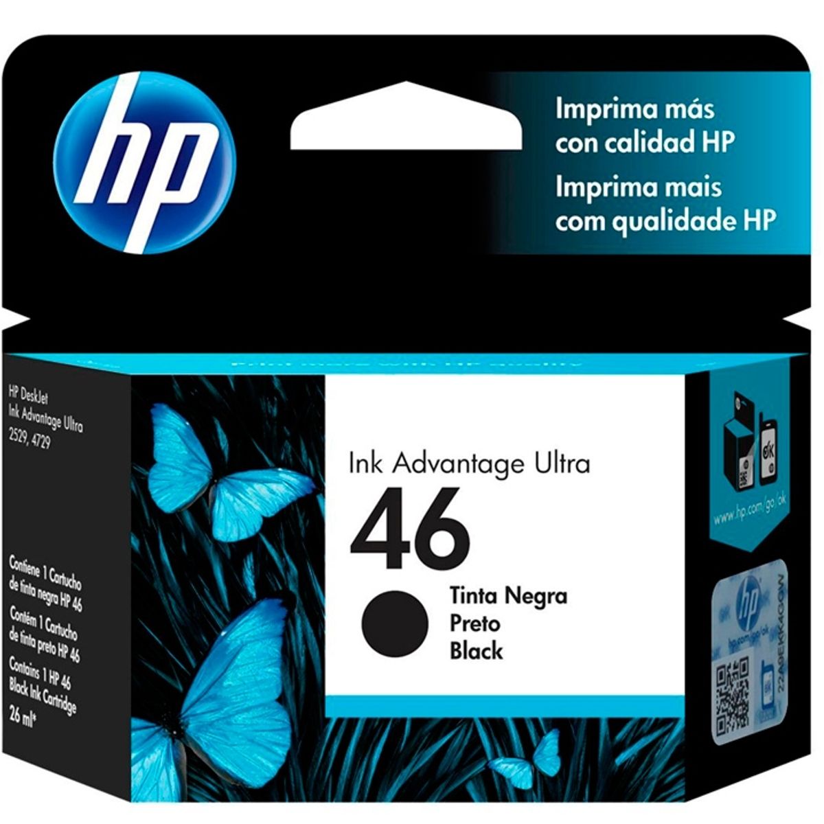 HP - Tinta HP 46 Negro  CZ637AL