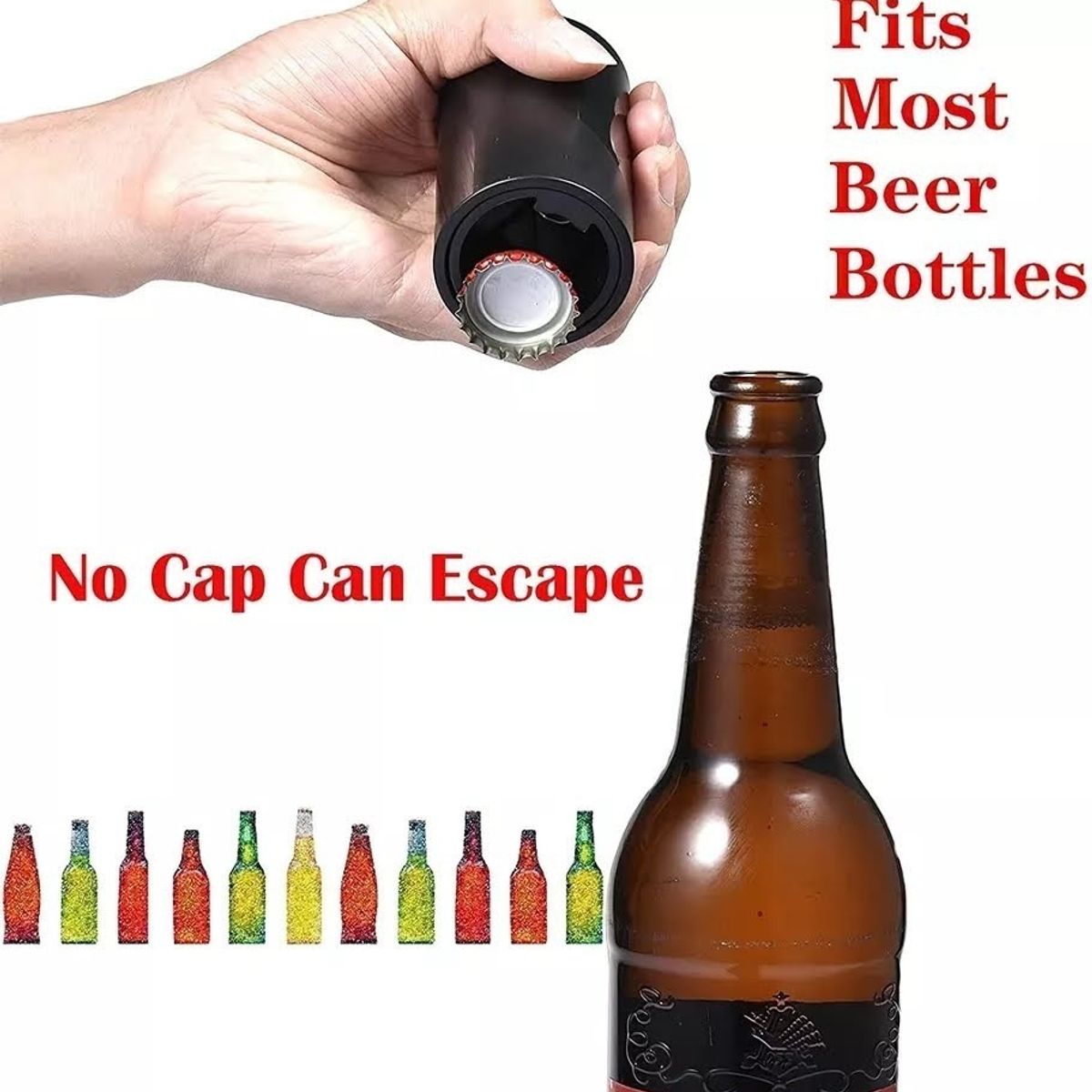 GENERICO - Abridor Cervezas Destapador Botellas Automatico Magnetico