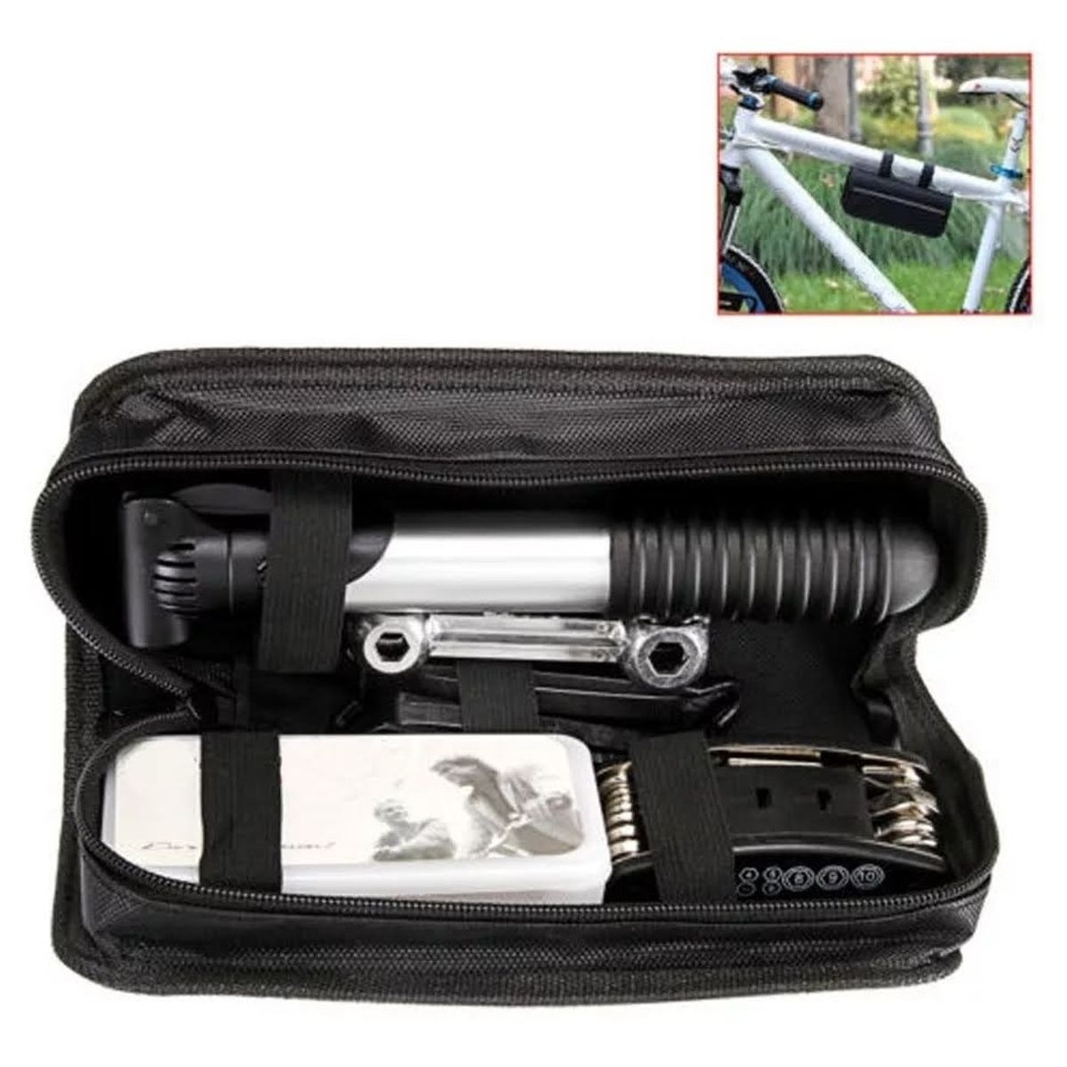 GENERICO - Kit De Herramientas 12 En 1 Reparacion De Bicicletas Maletin