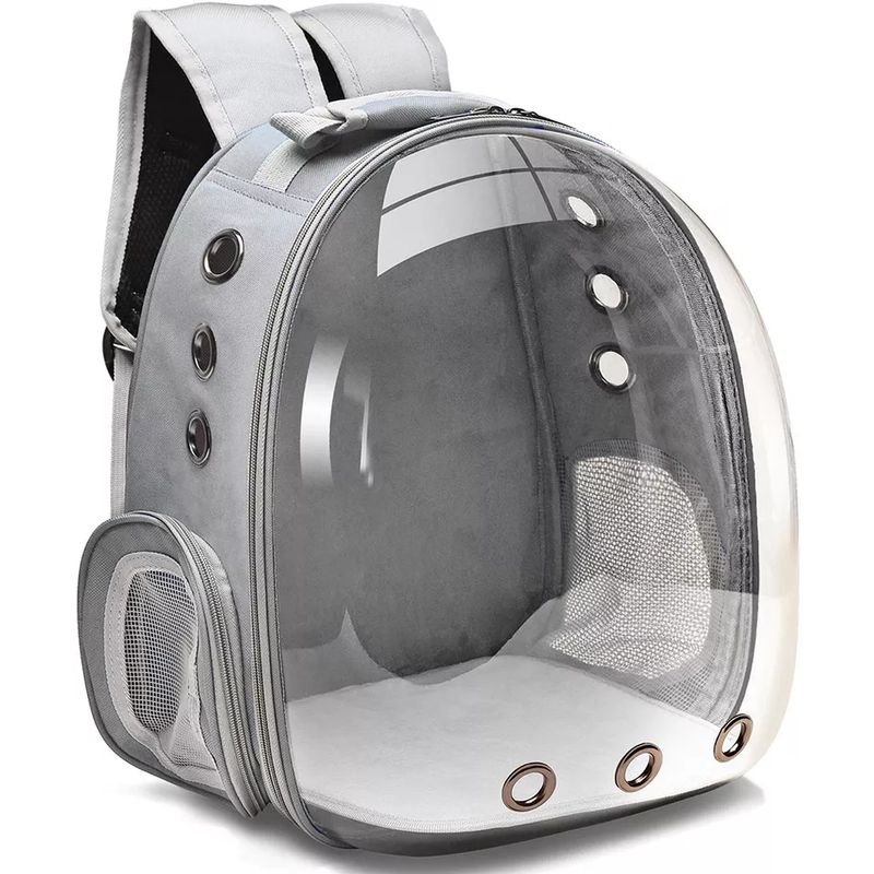GENERICO - mochila transportadora para mascotas tamaño COLOR Gris
