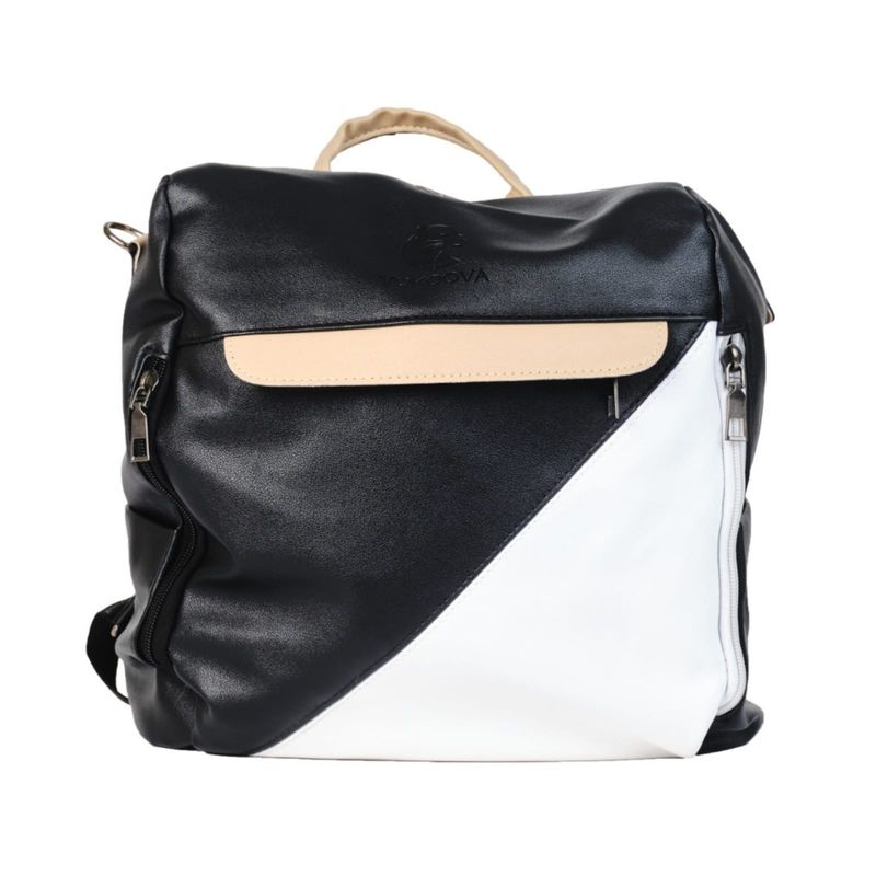 GENERICO - Mochila Antirrobo Mujer NegroBlanco