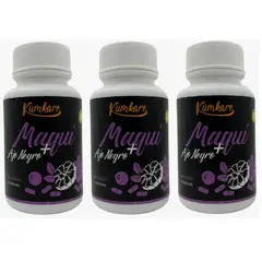 GENERICO - Ajo Negro + Maqui kk 3 Frascos 3x60 Capsulas