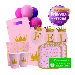PALMS - Pack Celebraciones Cumpleaños Diseño Princesas
