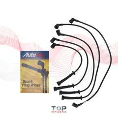 GENERICO - Cables De Bujia Nissan V16 Tapa Roja 1.6 16 Val E16e 93/96