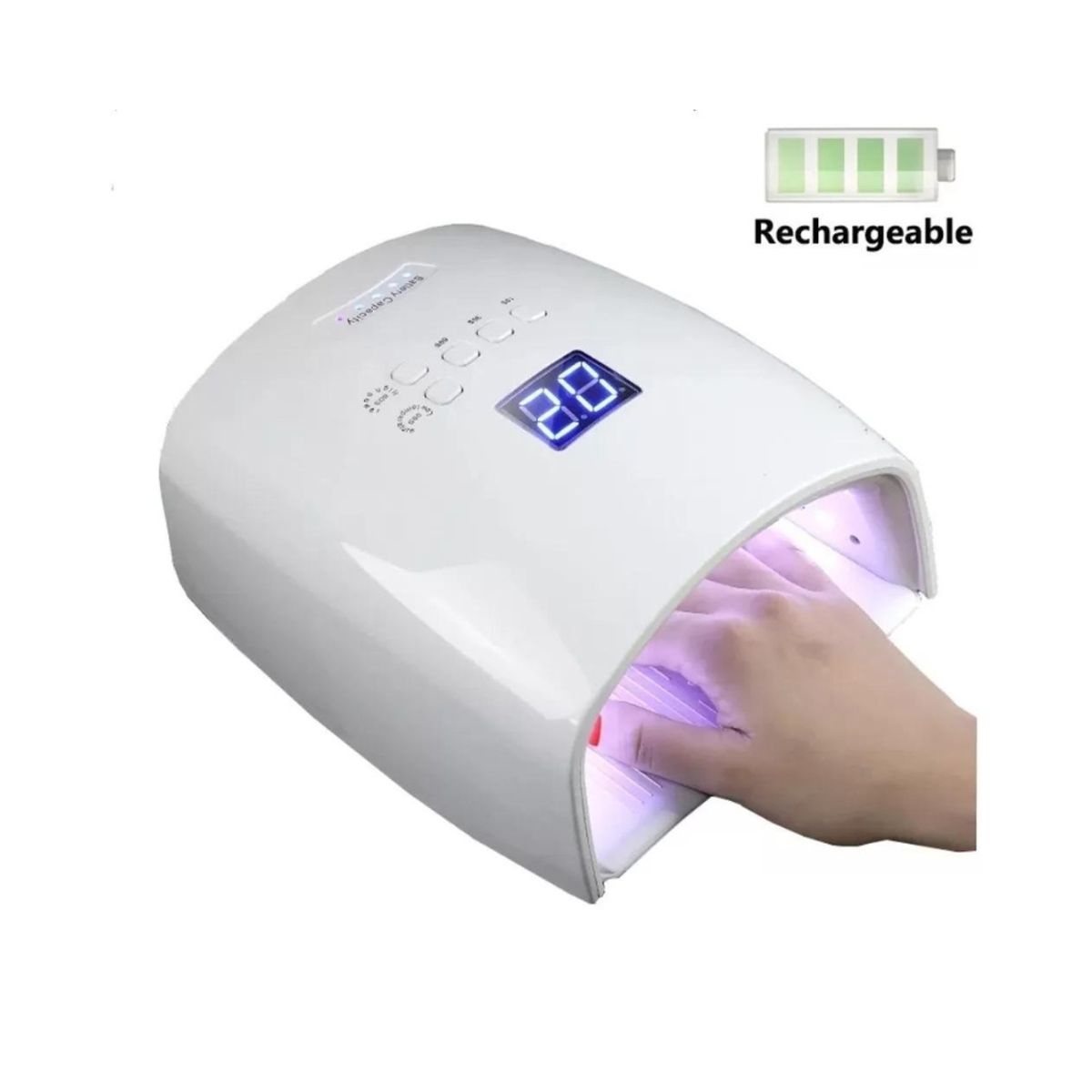 BLUUM - Lampara Inalámbrica Recargable Uvled 48W Secado de Uñas