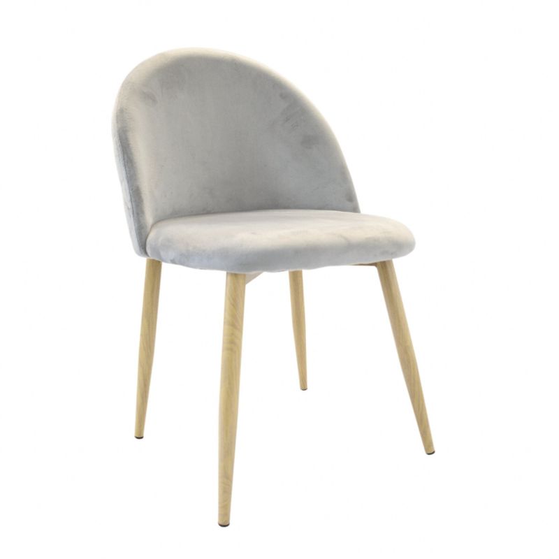 OH MI HOGAR - Silla de Comedor Velvet Gris