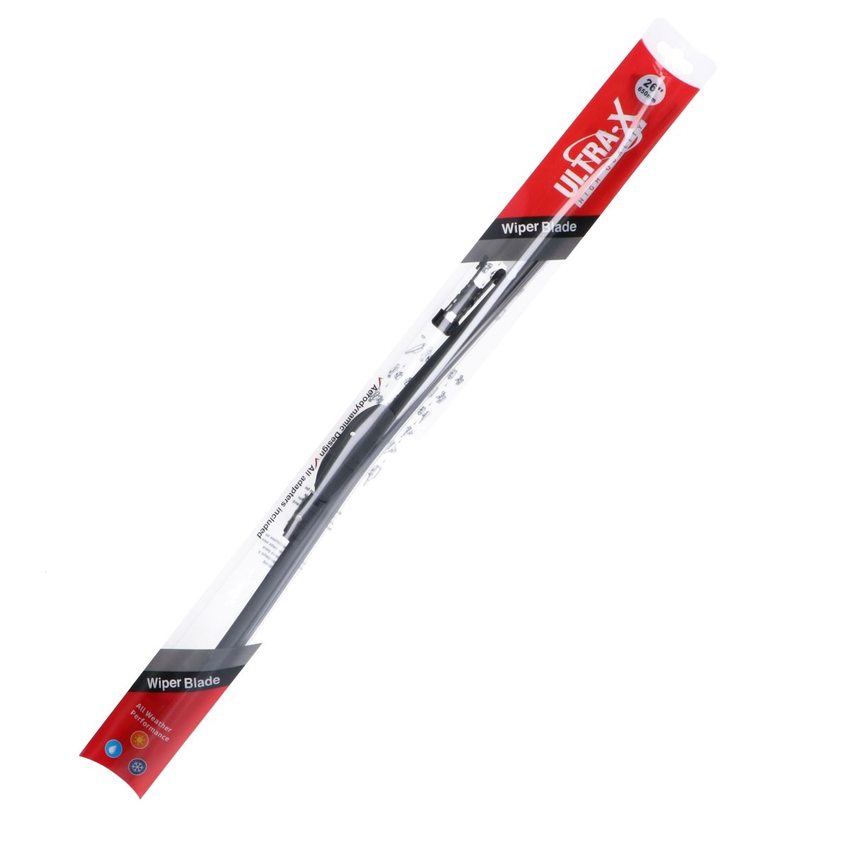 GENERICO - Plumilla (1) Mod. Europea 26 Pulgadas 5 Adaptadores Ultrax