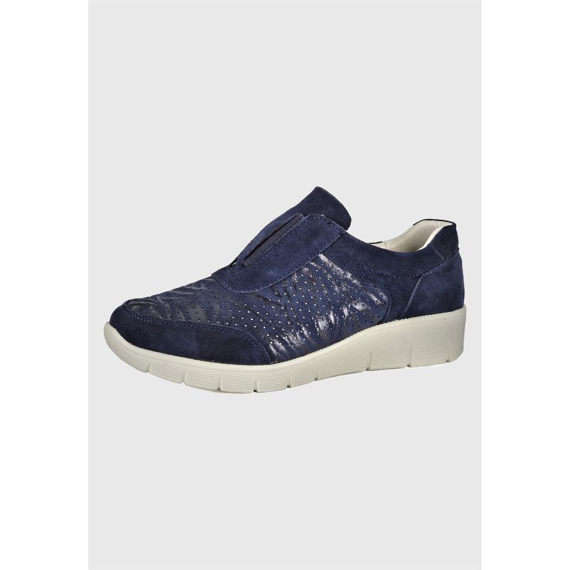 DEGAS - Zapatilla Cuero Mercuria Azul DEGAS