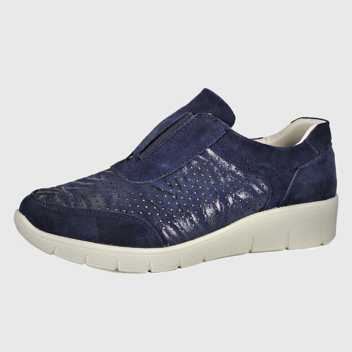 DEGAS - Zapatilla Cuero Mercuria Azul DEGAS