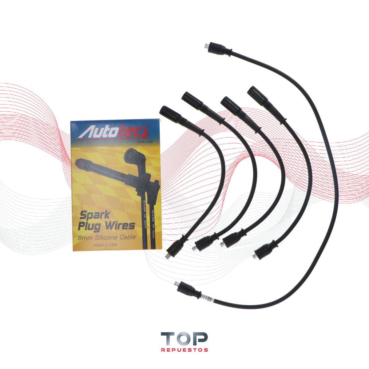 Cables De Bujia Fiat 147 1050 8 Val 127a000 78/85, marca GENERICO - Foto Principal