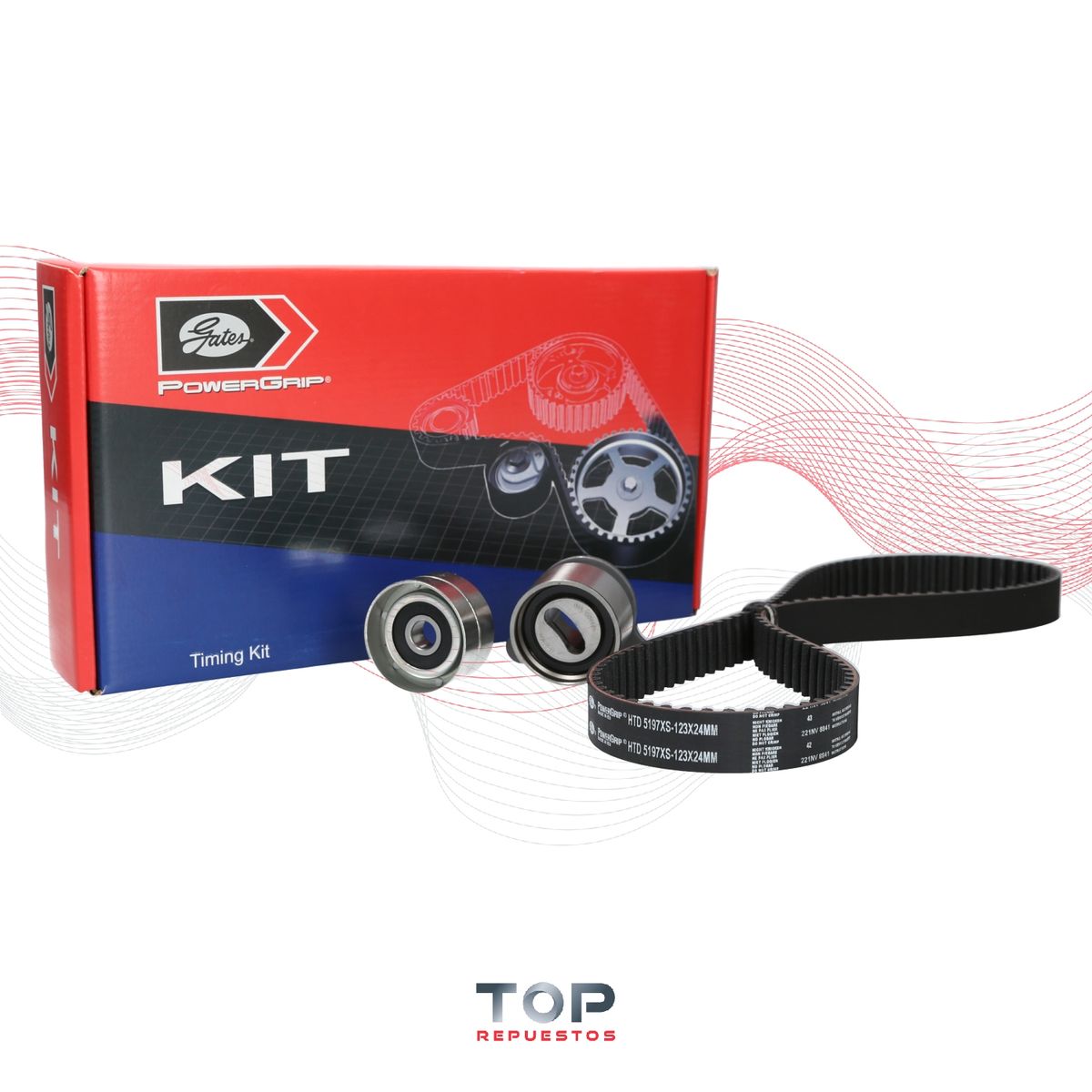 GATES - Kit Distribucion Opel Vectra 88/95 1.6 8 Val C16nz Gasolina