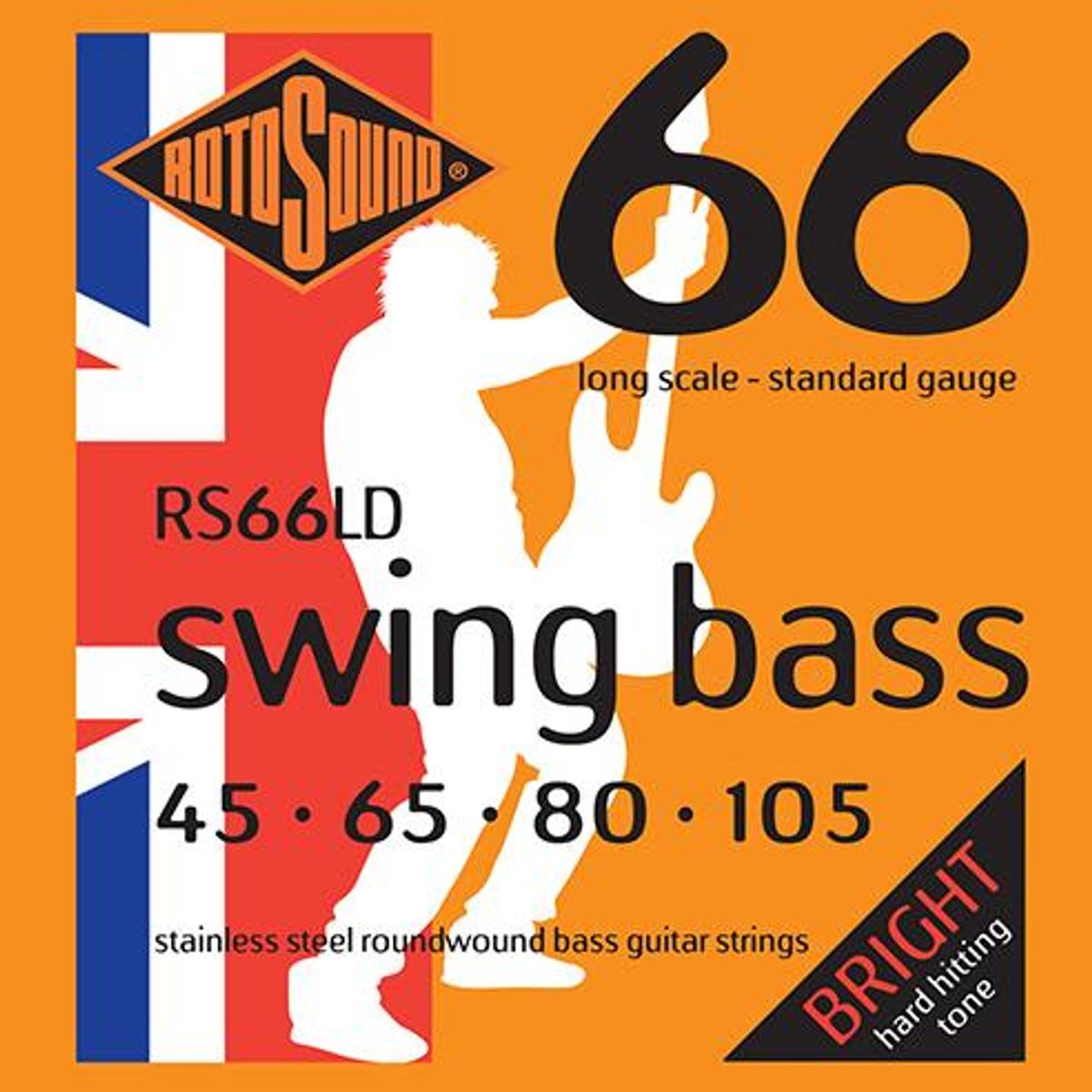 ROTOSOUND - Set Bajo Eléctrico Swing Bass 45-105 RS66LD Rotosound