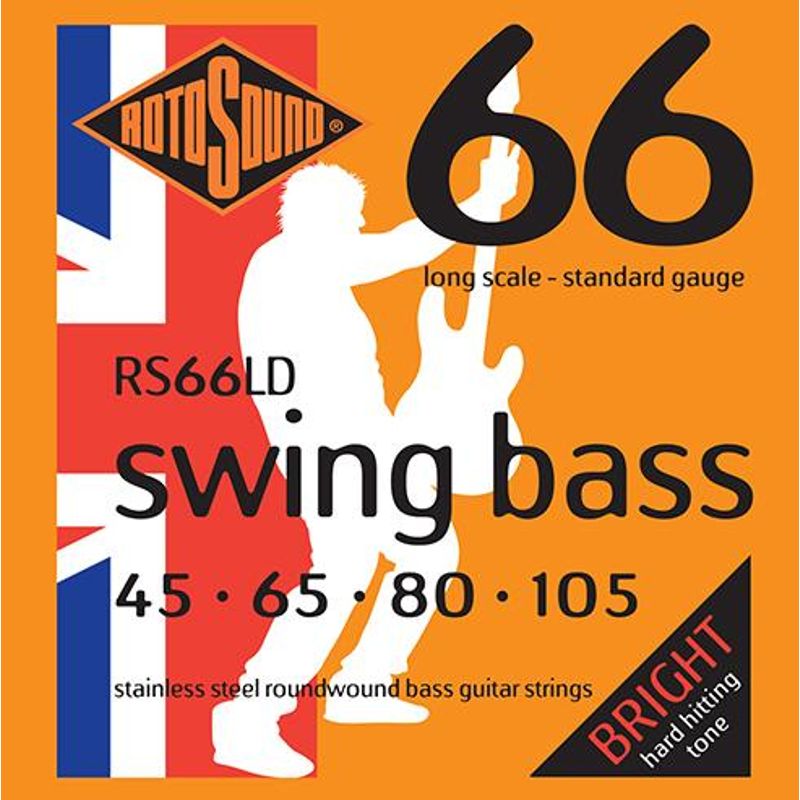 ROTOSOUND - Set Bajo Eléctrico Swing Bass 45-105 RS66LD Rotosound