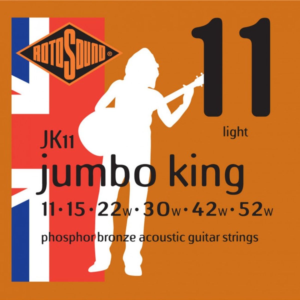 ROTOSOUND - Set guitarra electroacústica JK11(Jumbo King)