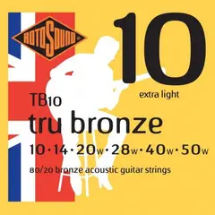 ROTOSOUND - Set Guitarra Electroacústica 10-50 TB10