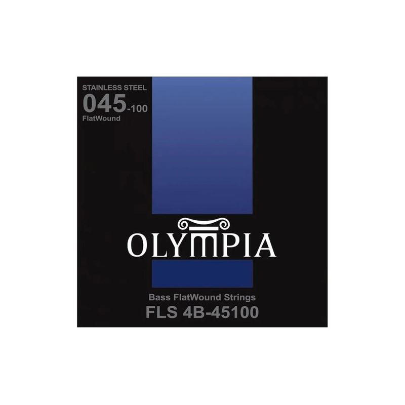 OLYMPIA - Set de Cuerdas Bajo Eléctrico Olympia Flatwound 45-100 FLS 4B-45100