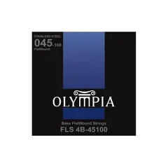 OLYMPIA - Set de Cuerdas Bajo Eléctrico Flatwound 45-100 FLS 4B-45100