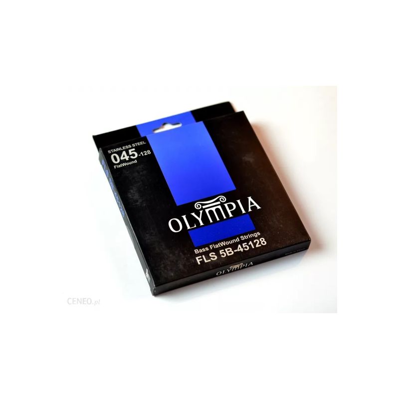 OLYMPIA - Set de 5 Cuerdas para Bajo Eléctrico Olympia Flatwound 45-128 FLS 5B-45128