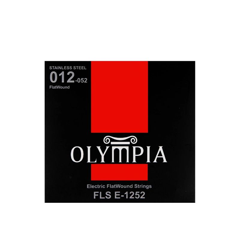 OLYMPIA - Set de Cuerdas Guitarra Eléctrica Olympia 012-052 Flatwound FLS E-1252