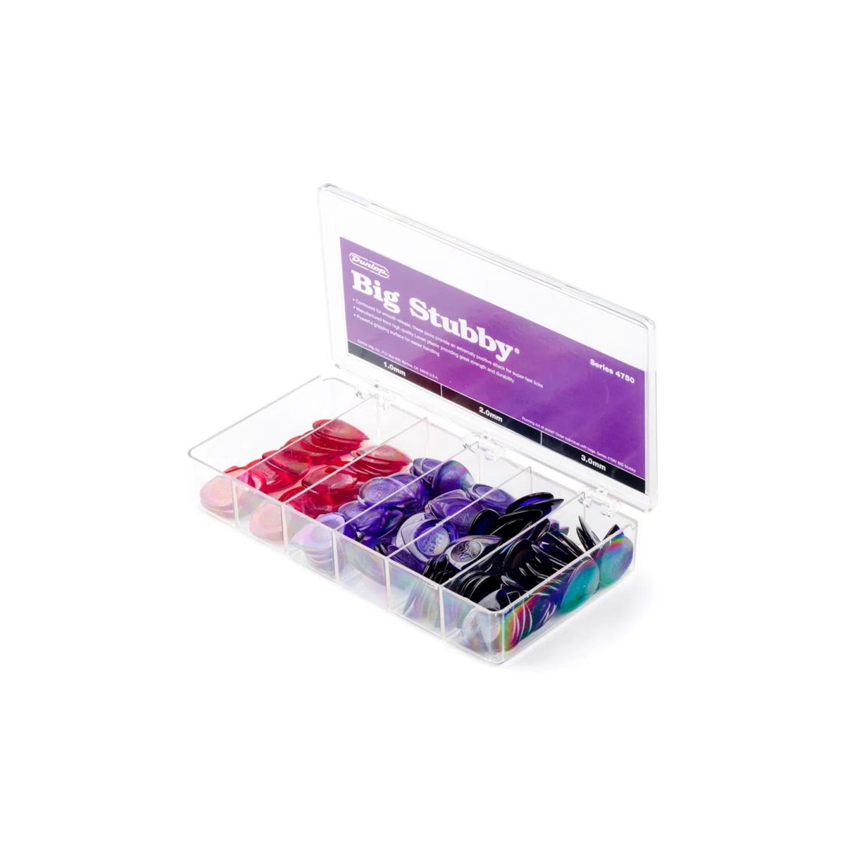 DUNLOP - Caja de Uñetas Dunlop Big Stubby 4750 Gabinete 144 Uñetas