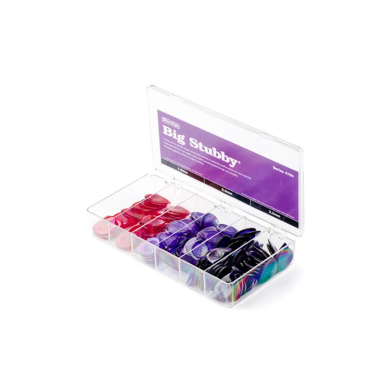DUNLOP - Caja de Uñetas Dunlop Big Stubby 4750 Gabinete 144 Uñetas