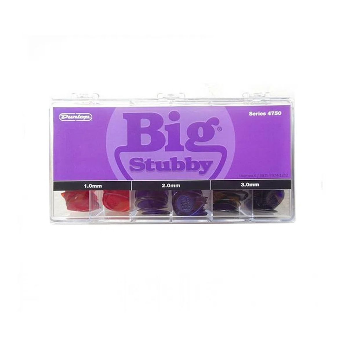 DUNLOP - Caja de Uñetas Dunlop Big Stubby 4750 Gabinete 144 Uñetas