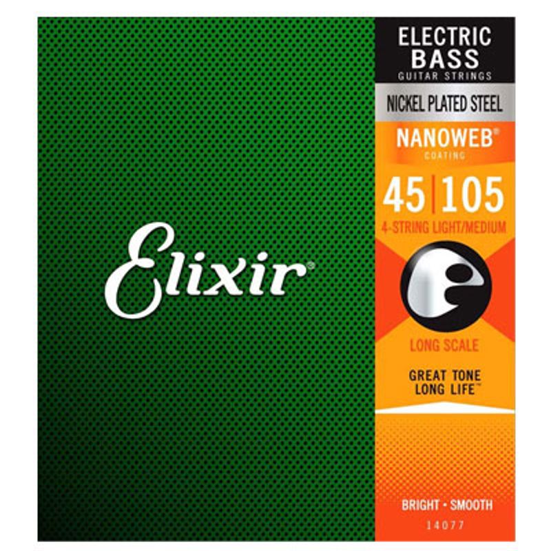 ELIXIR - Set de Cuerdas Bajo Eléctrico Elixir Acero Niquelado 45-105 14077