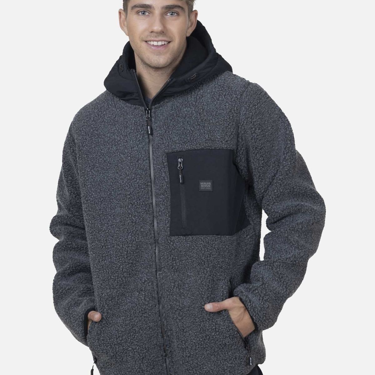 MAUI AND SONS - Fullzipper Hombre 5O371-MI22 Gris Oscuro Maui and Sons MAUI AND SONS