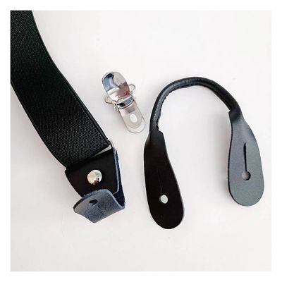 Imagen 2 del producto Suspensor hombre negro doble ajuste broche Luciacorbatas