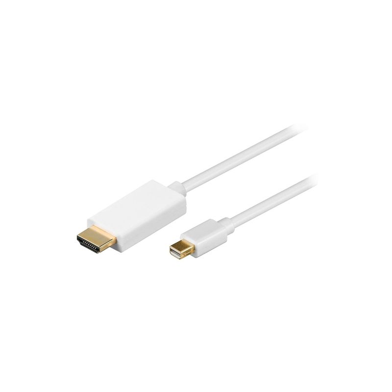 GENERICO - Cable Video Audio Mini Displayport Compatible con HDMI 1.8m GENERICO