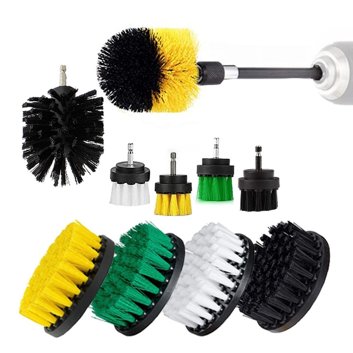 REMUVER - Cepillos De Limpieza Para Taladro Set X10 Auto Hogar Tapiz