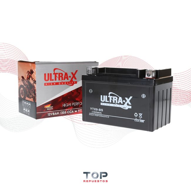GENERICO - Bateria Ytx9-bs Para Motos 12 V 8 Ah