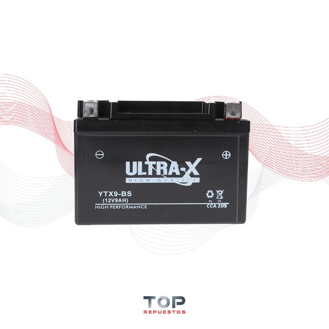 GENERICO - Bateria Ytx9-bs Para Motos 12 V 8 Ah