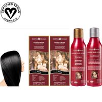 Henna crema negro shampoo y acondicionador Fijación color