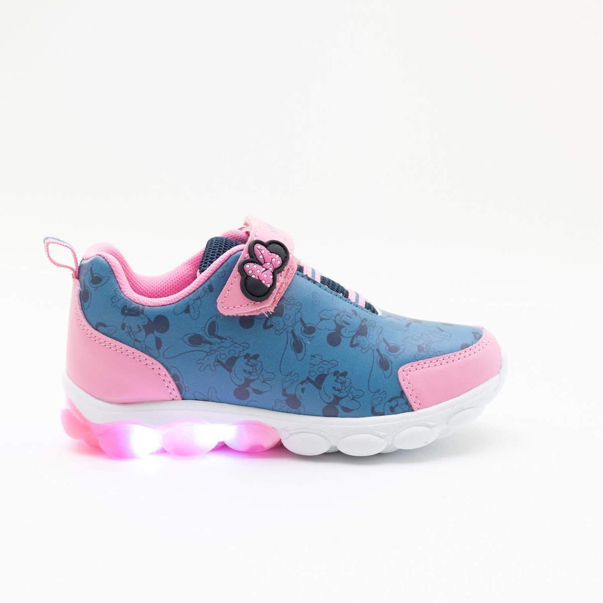 DISNEY - Zapatilla Luces Niña Minnie For Life Azul Disney