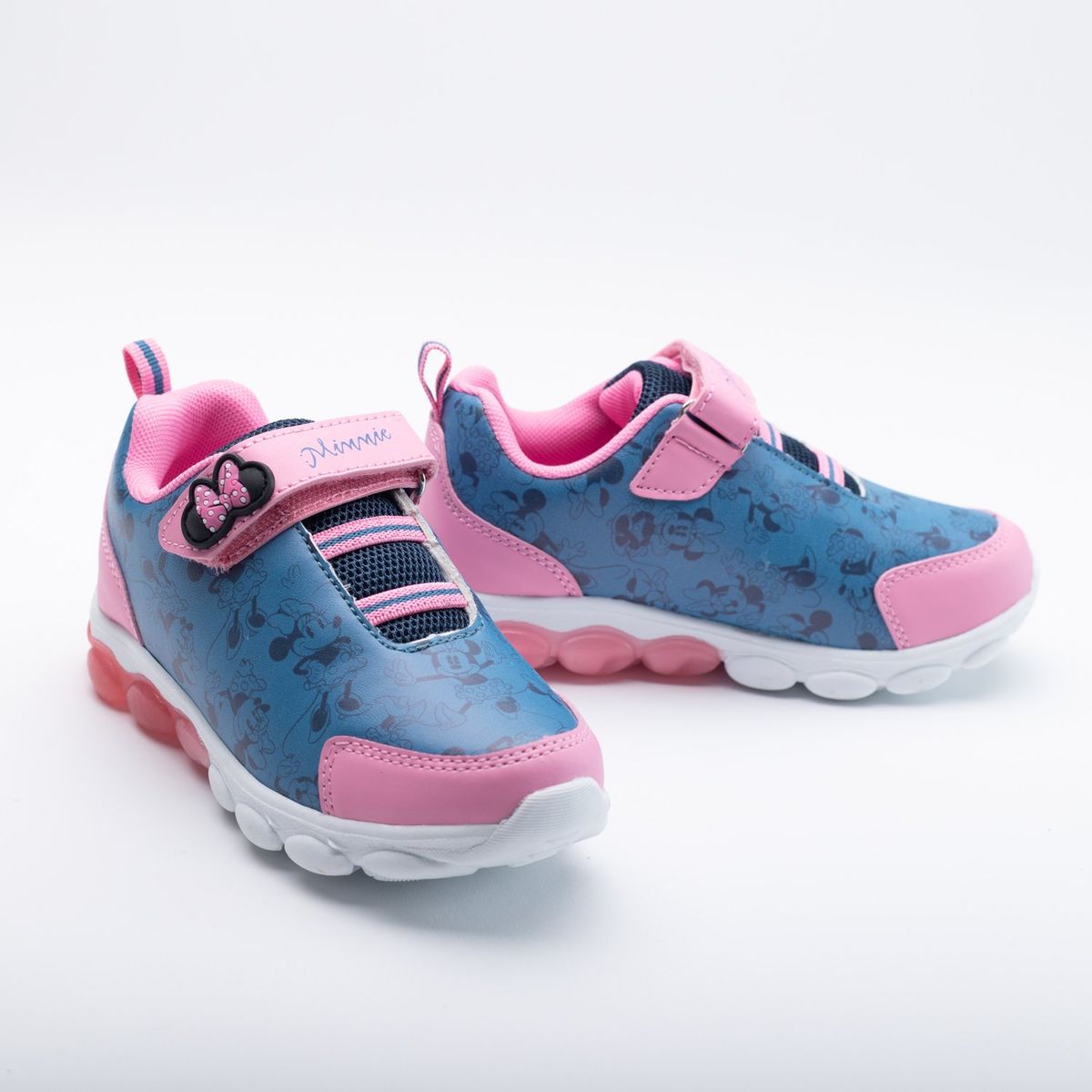 DISNEY - Zapatilla Luces Niña Minnie For Life Azul Disney