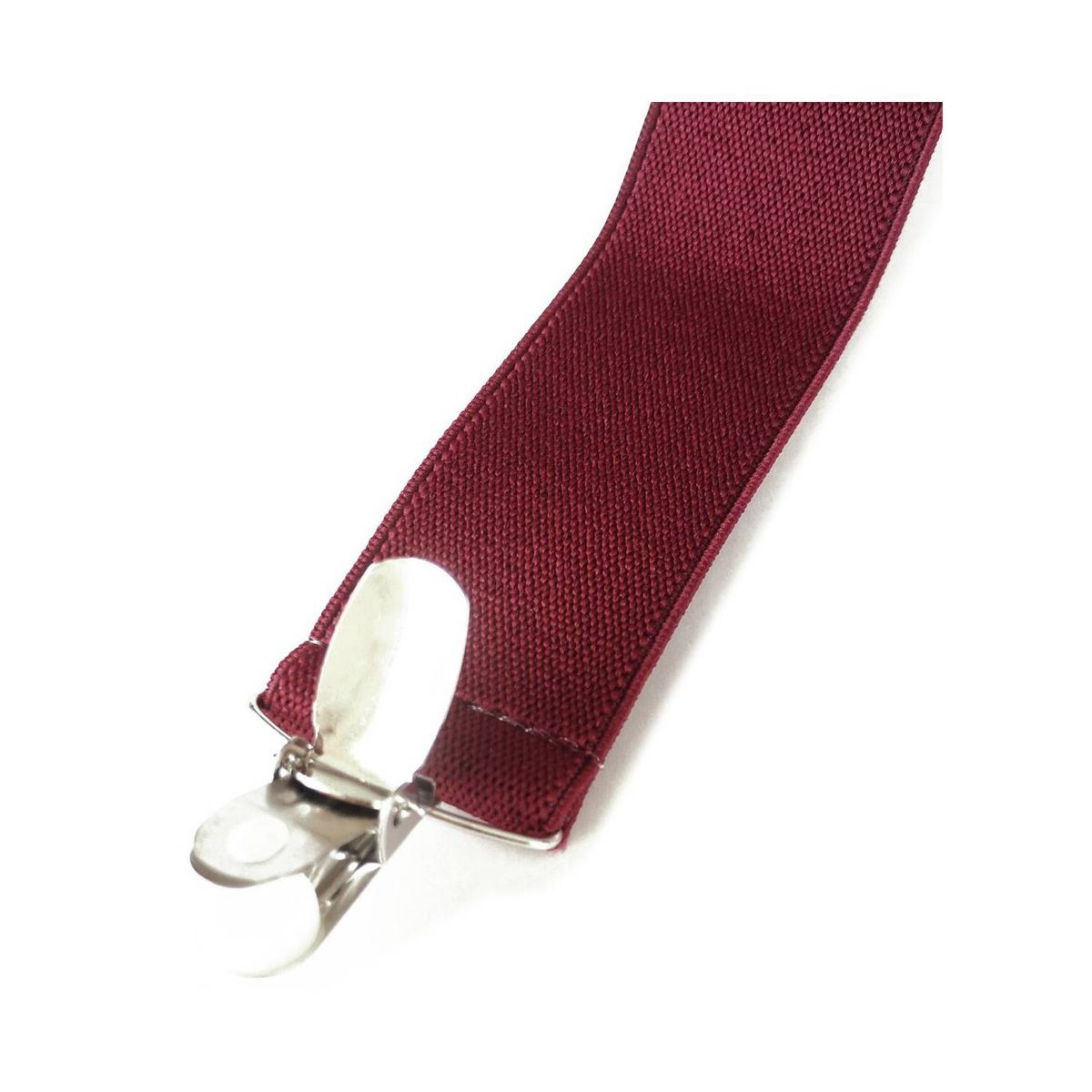 LUCIA CORBATAS - Suspensor hombre elastico burdeo 4 broches Luciacorbatas