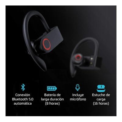 Imagen 2 del producto Audifonos Deportivos Inalambricos Bluetooth Estuche Recarga