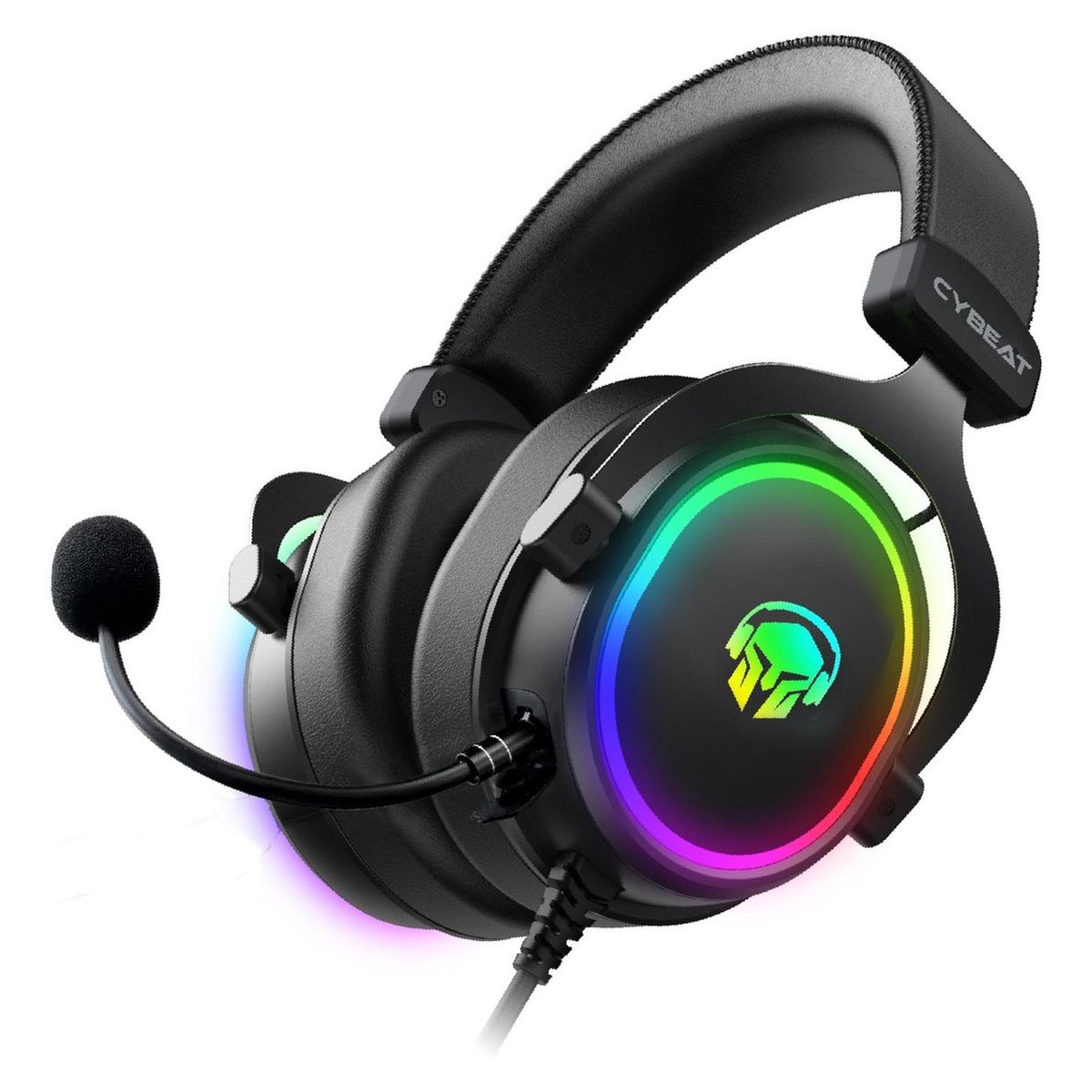 CYBEAT - Audifonos Gamer Cybeat Flawless Pc Usb Luz Rgb Driver 53mm
