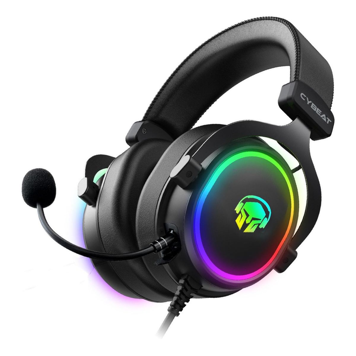CYBEAT - Audifonos Gamer Cybeat Flawless Pc Usb Luz Rgb Driver 53mm
